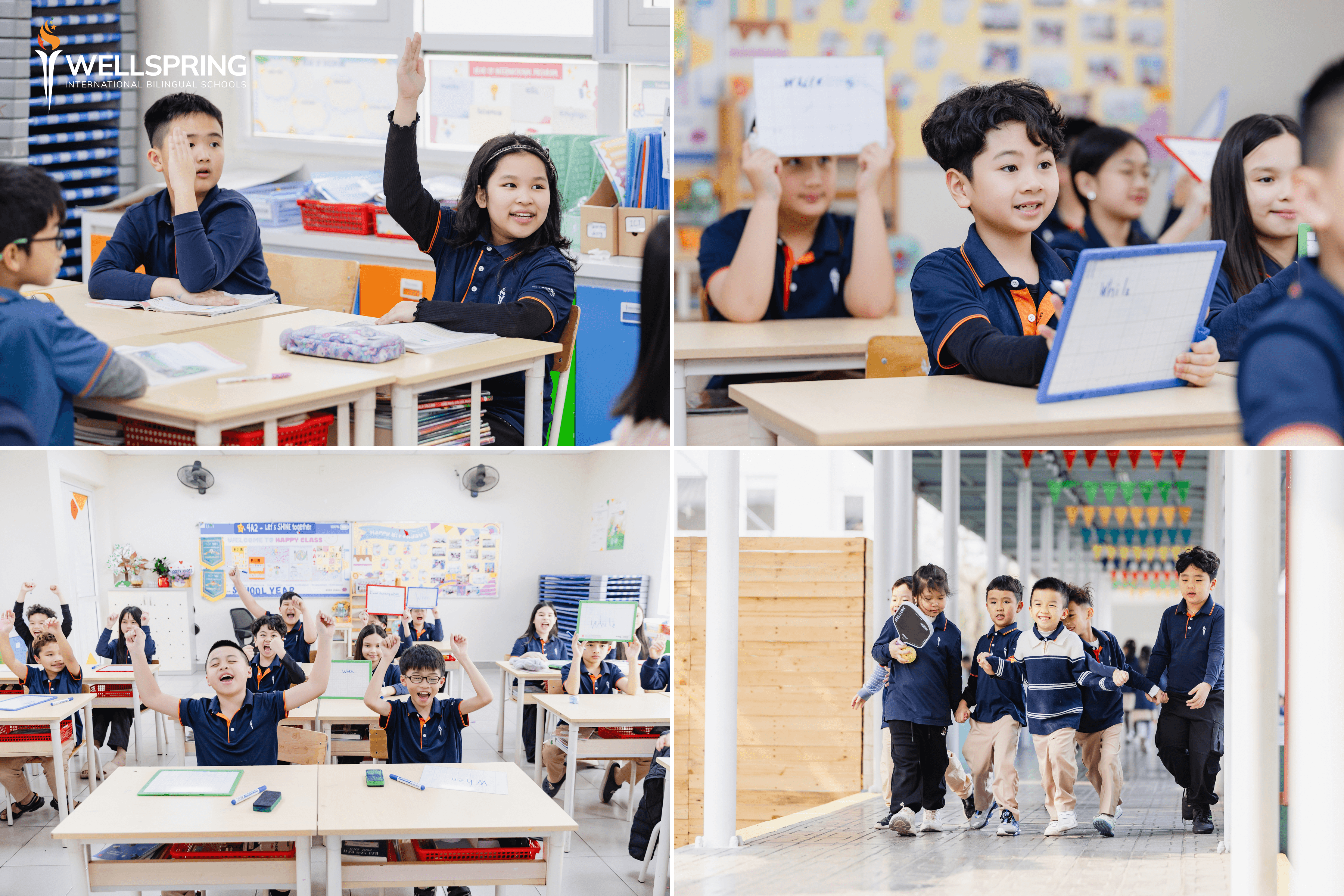 Học sinh tại Wellspring được phát triển toàn diện cả về học thuật, kỹ năng và cảm xúc